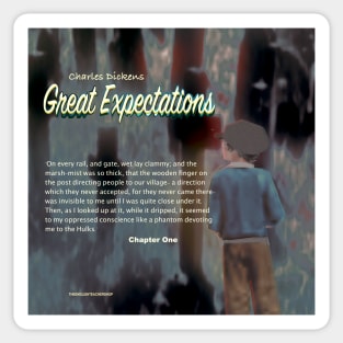 Great Expectations image and text Sticker